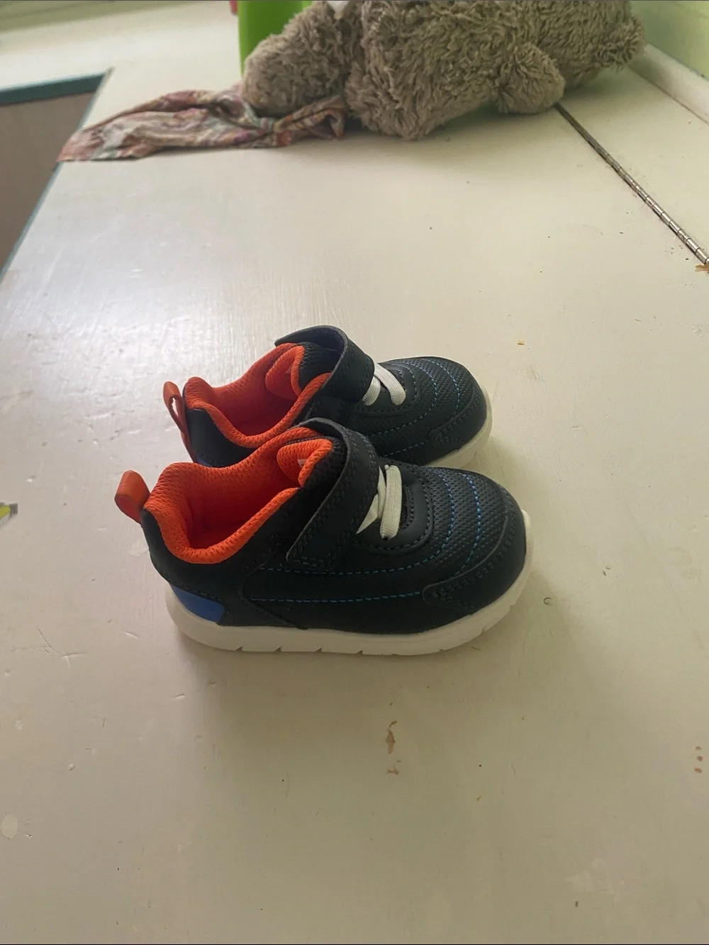 Carter's Navy and Orange Infant Athletic Sneakers